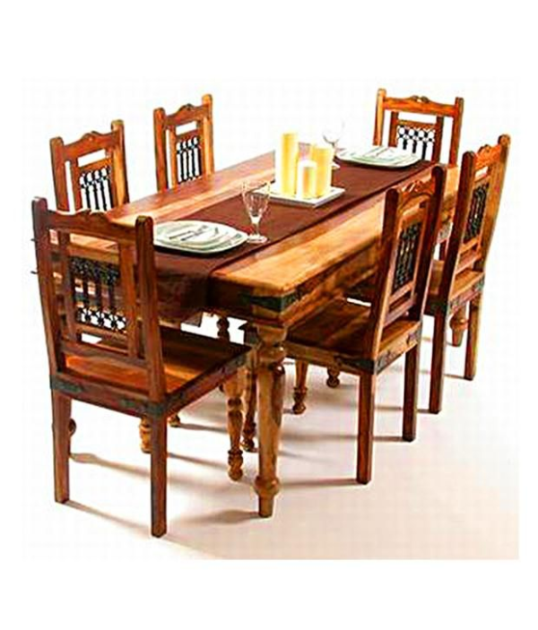 India Wooden Table 6 Seater